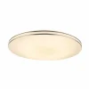 Luminaires Globo Lighting Plafonnier Globo Pierre LED Blanc, 1 lumière, Télécommandes* Lampes En Verre