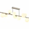 Luminaires Globo Lighting Plafonnier Globo RIHA LED Nickel mat, 9 lumières* Lampes En Verre