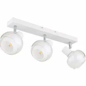 Luminaires Globo Lighting Plafonnier Globo TOKKI Blanc, 3 lumières* Lampes En Verre