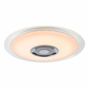 Luminaires Globo Lighting Plafonnier GLOBO TUNE LED Blanc, 2 lumières, Télécommandes, Changeur de couleurs* Lampes En Verre