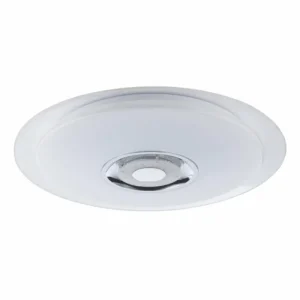 Luminaires Globo Lighting Plafonnier GLOBO TUNE LED Blanc, 2 lumières, Télécommandes, Changeur de couleurs* Lampes En Verre