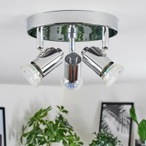 hofstein Plafonnier Grafberg Chrome, 3 lumières* Lampes Modernes