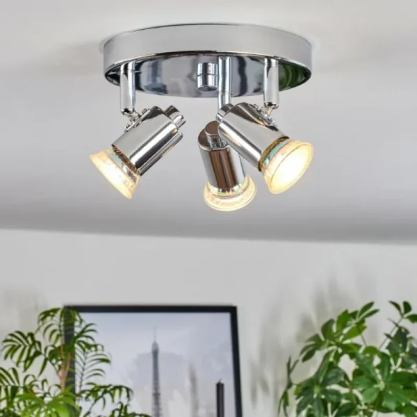 hofstein Plafonnier Grafberg Chrome, 3 lumières* Lampes Modernes
