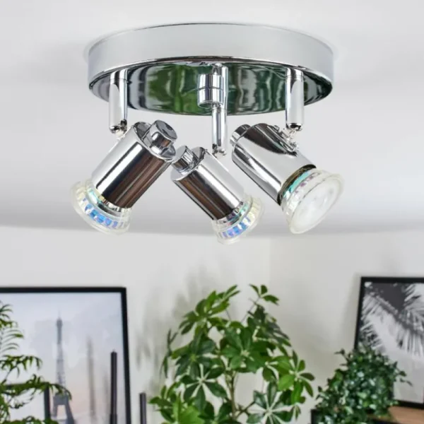 hofstein Plafonnier Grafberg Chrome, 3 lumières* Lampes Modernes