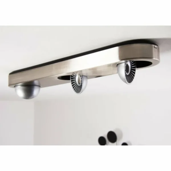 hofstein Plafonnier Granada LED Nickel mat, 3 lumières* Lampes Modernes