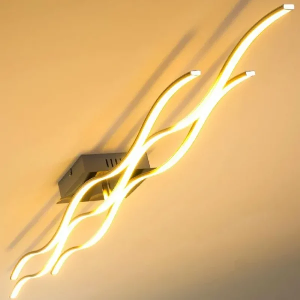 hofstein Plafonnier Grant LED Acier inoxydable, 3 lumières* Lampes Modernes