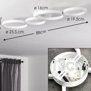 hofstein Plafonnier Grasse LED Blanc, 1 lumière* Lampes Modernes