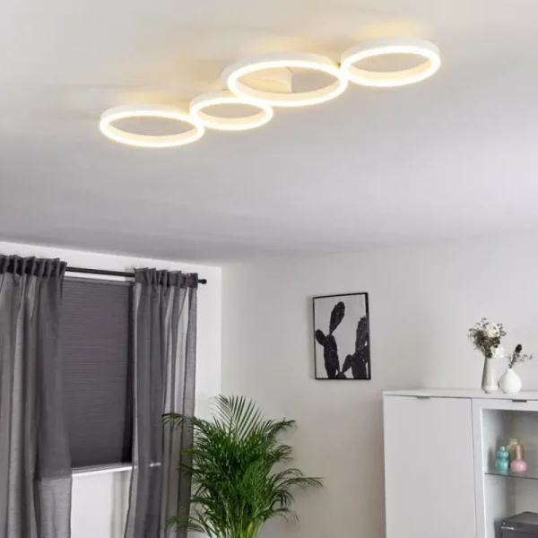 hofstein Plafonnier Grasse LED Blanc, 1 lumière* Lampes Modernes