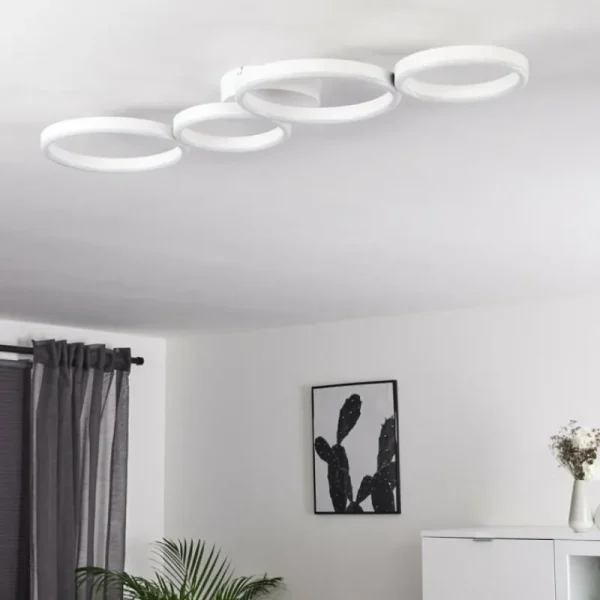 hofstein Plafonnier Grasse LED Blanc, 1 lumière* Lampes Modernes