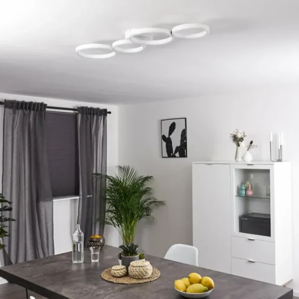 hofstein Plafonnier Grasse LED Blanc, 1 lumière* Lampes Modernes