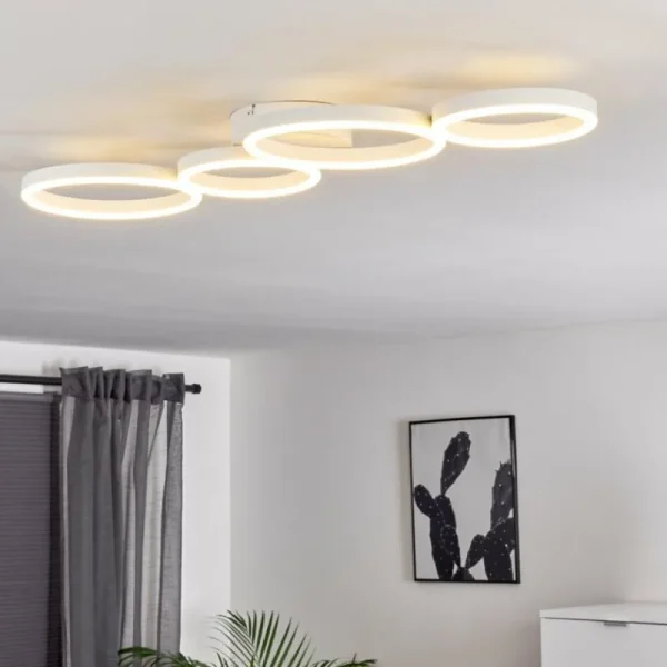 hofstein Plafonnier Grasse LED Blanc, 1 lumière* Lampes Modernes