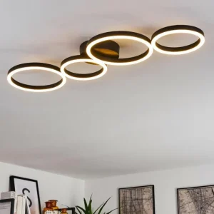 hofstein Plafonnier Grasse LED Noir, 1 lumière* Lampes Modernes
