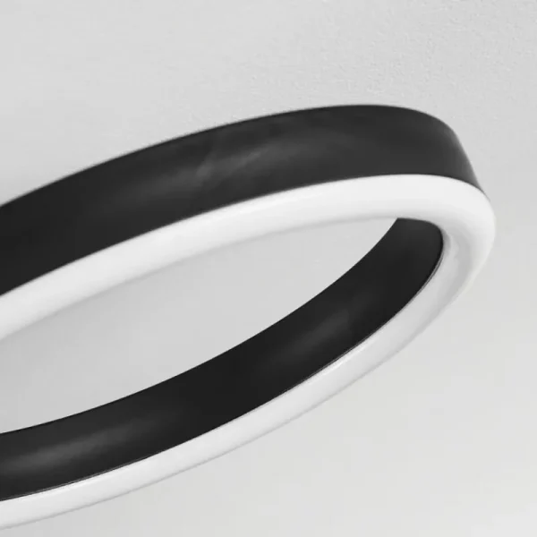hofstein Plafonnier Grasse LED Noir, 1 lumière* Lampes Modernes