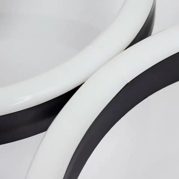 hofstein Plafonnier Grasse LED Noir, 1 lumière* Lampes Modernes
