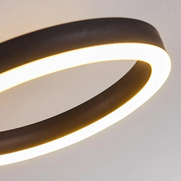 hofstein Plafonnier Grasse LED Noir, 1 lumière* Lampes Modernes