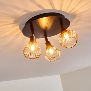 hofstein Plafonnier Grönhöj Noir, 3 lumières* Lampes Modernes