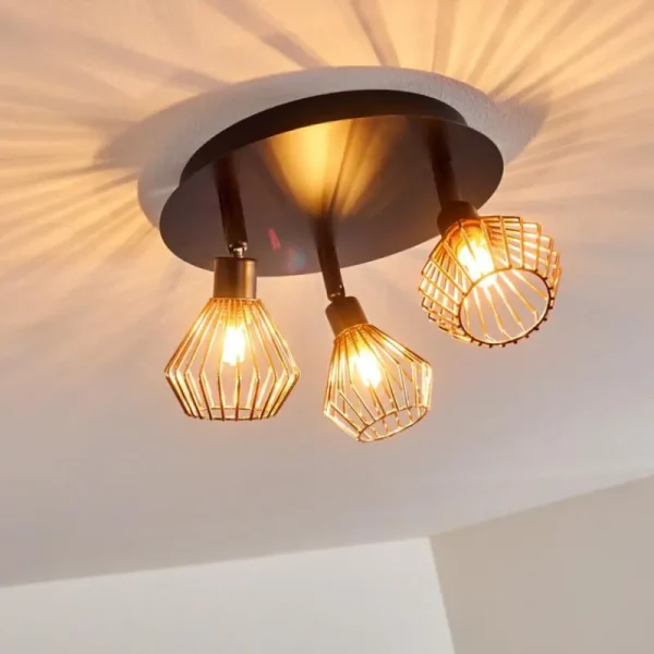 hofstein Plafonnier Grönhöj Noir, 3 lumières* Lampes Modernes