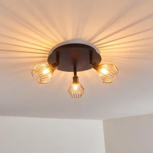 hofstein Plafonnier Grönhöj Noir, 3 lumières* Lampes Modernes