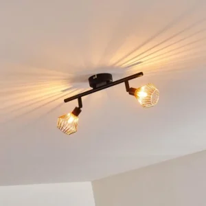 hofstein Plafonnier Grönhöj Noir, 2 lumières* Lampes Modernes