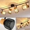 hofstein Plafonnier Grongroft Brun, Noir, 4 lumières* Lampes Modernes