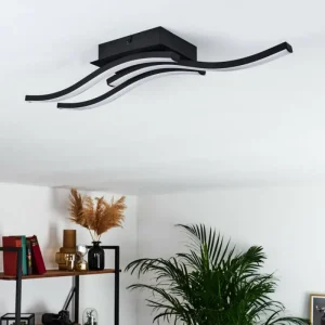 hofstein Plafonnier Grossari LED Noir, 3 lumières* Lampes Modernes