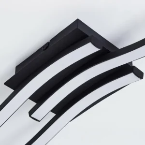 hofstein Plafonnier Grossari LED Noir, 3 lumières* Lampes Modernes