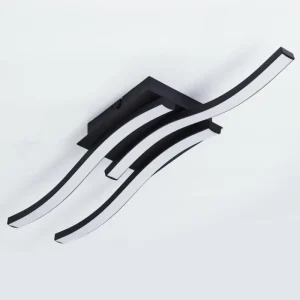 hofstein Plafonnier Grossari LED Noir, 3 lumières* Lampes Modernes