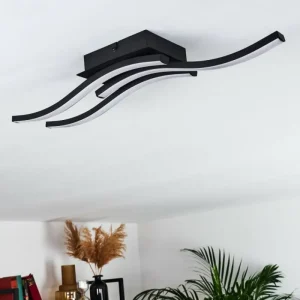 hofstein Plafonnier Grossari LED Noir, 3 lumières* Lampes Modernes