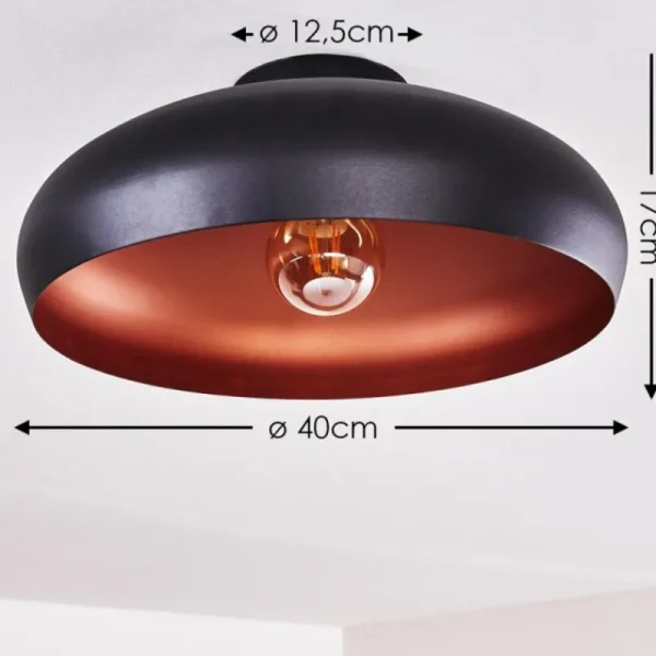 hofstein Plafonnier Guayo Cuivre, 1 lumière* Lampes Modernes