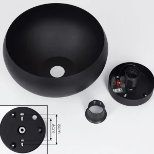 hofstein Plafonnier Guayo Noir, 1 lumière* Lampes Modernes