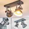 hofstein Plafonnier Gudo Gris, Argenté, 2 lumières* Lampes Modernes