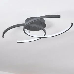 hofstein Plafonnier Guinea LED Anthracite, 2 lumières* Lampes Modernes