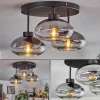 hofstein Plafonnier Haikala Clair, Fumé, 3 lumières* Lampes Modernes