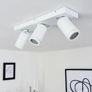 hofstein Plafonnier Hakamken Blanc, 3 lumières* Lampes En Verre
