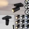 hofstein Plafonnier Hakamken Noir, 1 lumière* Lampes En Verre