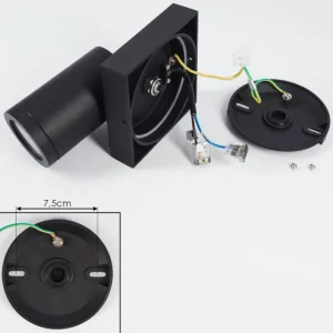 hofstein Plafonnier Hakamken Noir, 1 lumière* Lampes En Verre