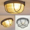 hofstein Plafonnier Hanalei Gris, 1 lumière* Lampes En Verre