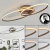 hofstein Plafonnier Harpeth LED Nickel mat, 1 lumière* Lampes Modernes