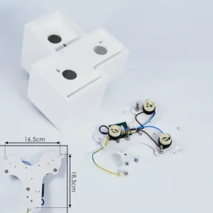 hofstein Plafonnier Hatusao Blanc, 3 lumières* Lampes Modernes