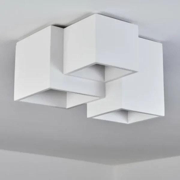 hofstein Plafonnier Hatusao Blanc, 3 lumières* Lampes Modernes