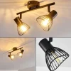hofstein Plafonnier Holbol Noir, 2 lumières* Lampes Modernes