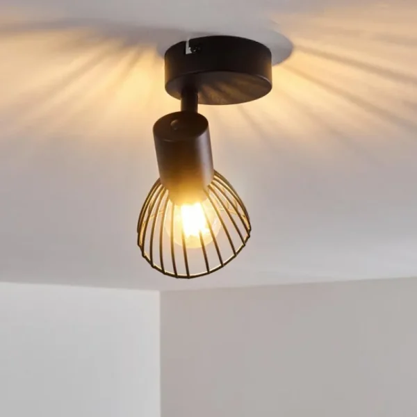 hofstein Plafonnier Holbol Noir, 1 lumière* Lampes Modernes