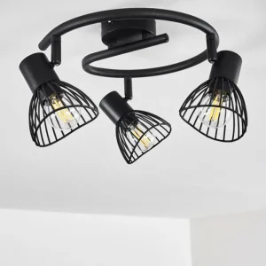 hofstein Plafonnier Holbol Noir, 3 lumières* Lampes Modernes