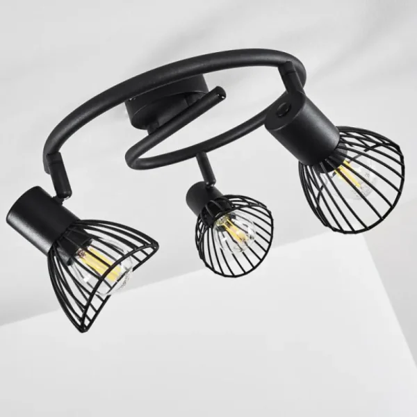 hofstein Plafonnier Holbol Noir, 3 lumières* Lampes Modernes