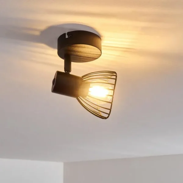 hofstein Plafonnier Holbol Noir, 1 lumière* Lampes Modernes