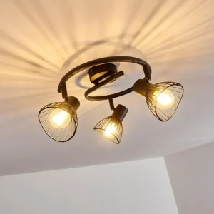 hofstein Plafonnier Holbol Noir, 3 lumières* Lampes Modernes