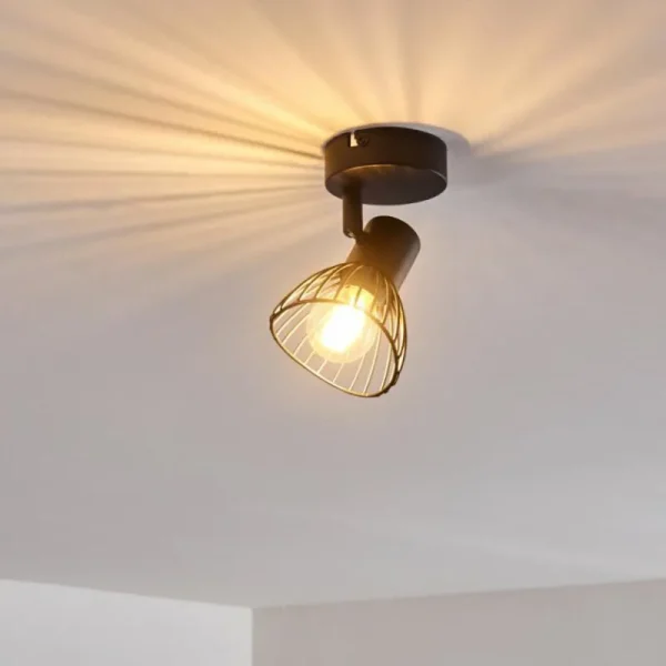 hofstein Plafonnier Holbol Noir, 1 lumière* Lampes Modernes