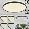hofstein Plafonnier Hooper LED Noir, 1 lumière* Lampes Modernes
