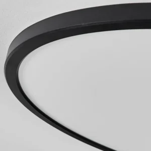 hofstein Plafonnier Hooper LED Noir, 1 lumière* Lampes Modernes