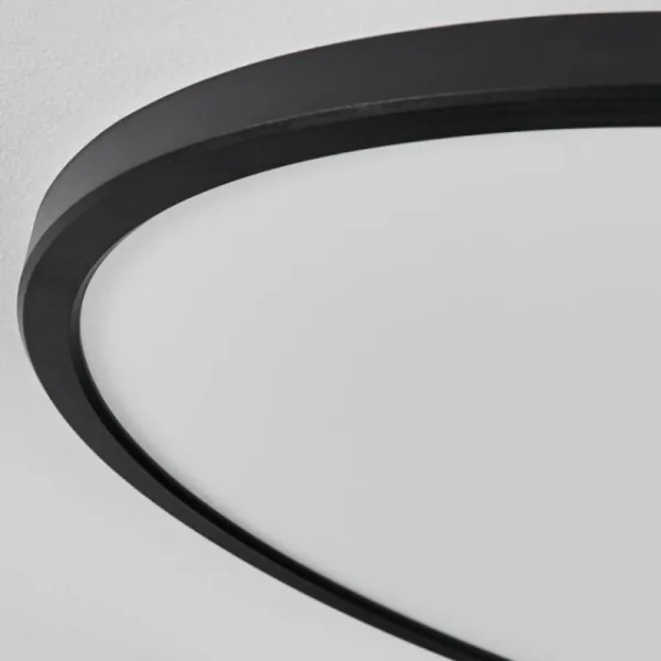hofstein Plafonnier Hooper LED Noir, 1 lumière* Lampes Modernes